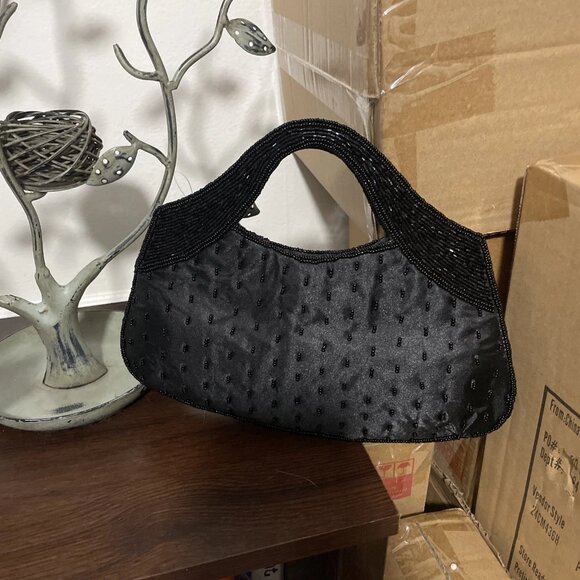 Coldwater Creek Beaded Blue Paisley Print Evening Shoulder Bag - NWT - Picture 2 of 5